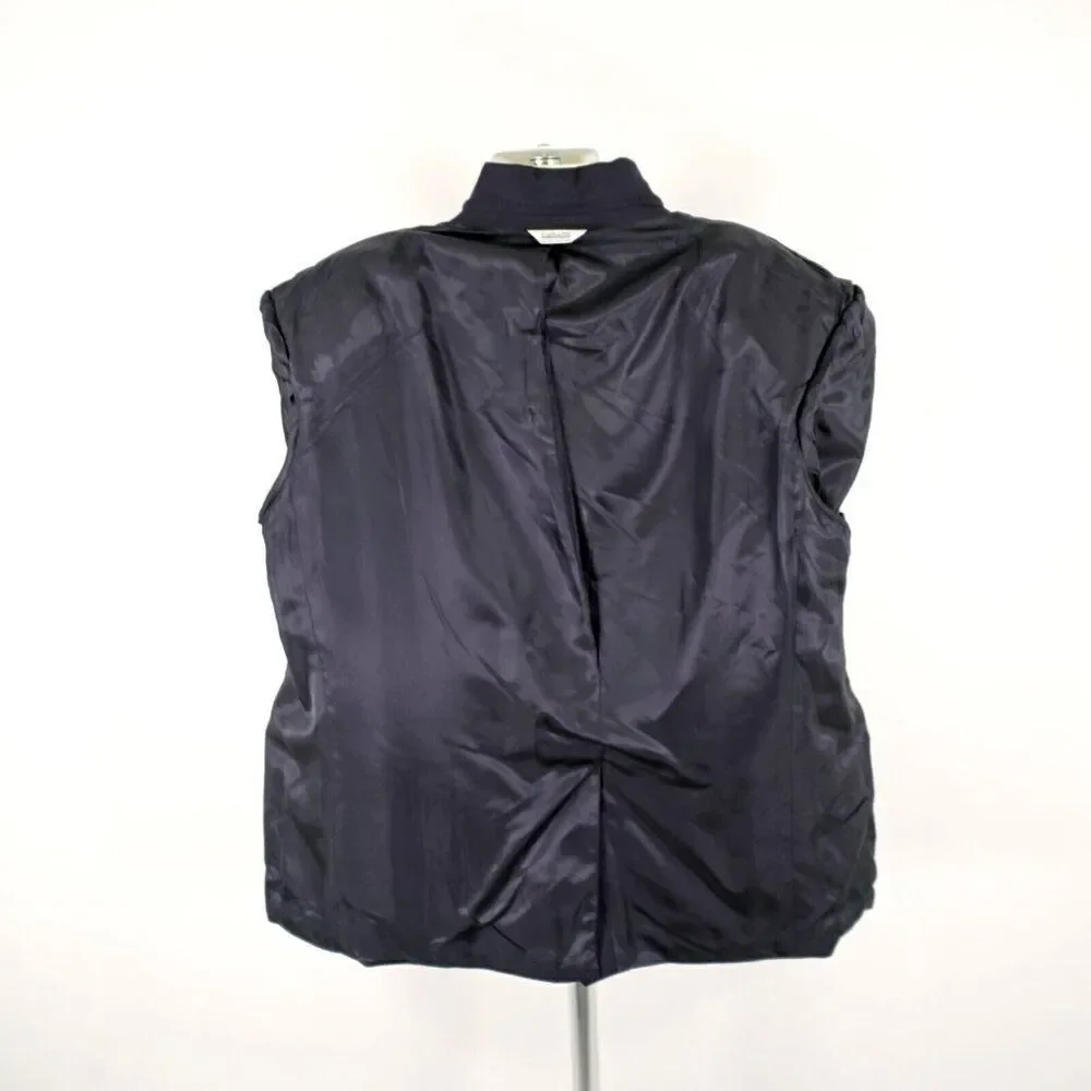 Jospeh & Feiss International Worsted Wool Blue 2 Gold Button Blazer 52R‎ Portly